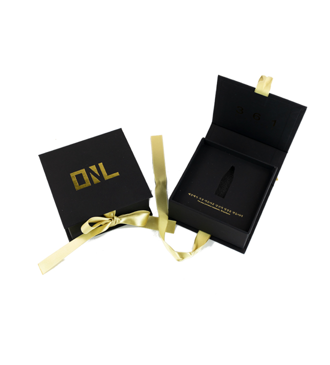 onl 리본형 금박인쇄 싸바리 박스 이미지