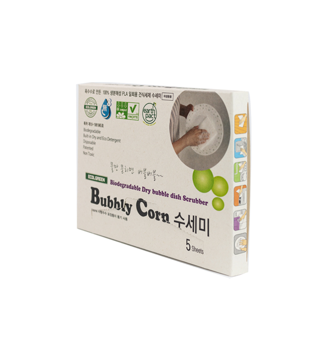 ﻿Bubbly Corn 수세미 단상자 이미지