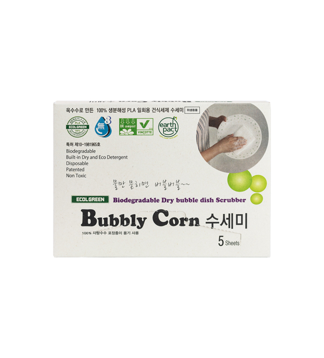 ﻿Bubbly Corn 수세미 단상자 이미지