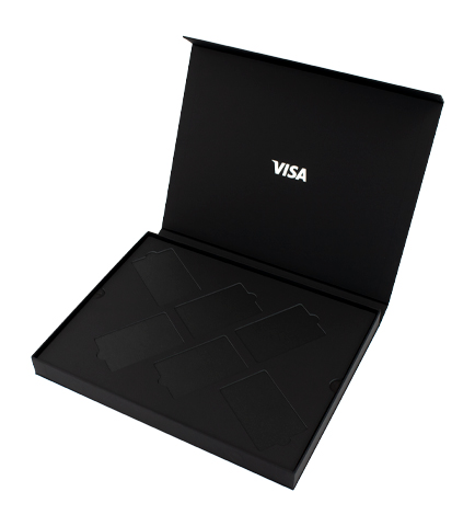 VISA 카드 싸바리 표지지함 이미지