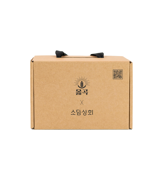 옳곡 골판지 G형박스 손잡이박스 이미지